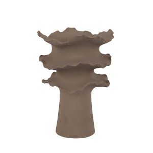 Ceramic vase beige 25X25X33CM