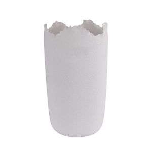 Ceramic vase white 21X21X37.5CM