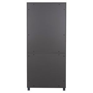Office bookcase Mavix HM2160 melamine in gray-walnut color 80x40x180cm.