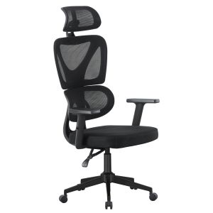 Office chair Novar HM1218.01 black Mesh-pp polypropylene base 51X49X121-129HCM.