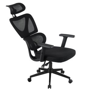 Office chair Novar HM1218.01 black Mesh-pp polypropylene base 51X49X121-129HCM.