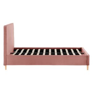 Полудвойно легло с матрак Maylin HM10758.01 пепел от рози кадифе-матрак 120X200СМ.