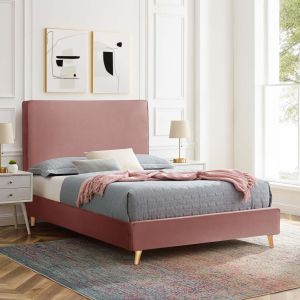 Полудвойно легло с матрак Maylin HM10758.01 пепел от рози кадифе-матрак 120X200СМ.