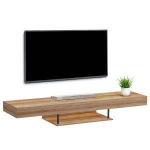 Стенен тв шкаф с Led Savor HM18381.01 меламин в дъб 150X29.5X22ВСМ