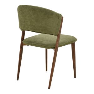Dolez chair, khaki, fabric-walnut, metal leg, 49x58.5x82cm