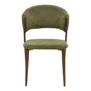 Dolez chair, khaki, fabric-walnut, metal leg, 49x58.5x82cm
