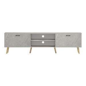 ТВ шкаф Gorna бежов мраморен вид 180x35x48.6см