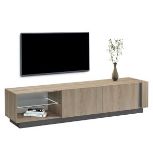 Тв шкаф Nourishe HM18373.13 меламин сонама-сив 214х35х45всм.