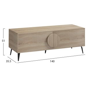 Тв шкаф Savore HM18369.01 меламин в Sonama 140Χ35.5Χ51HCM.
