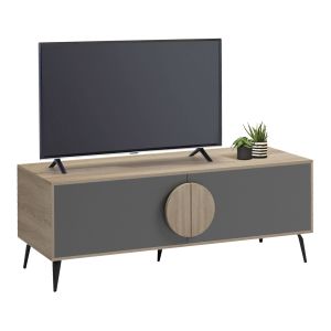 Тв шкаф Savore HM18369.13 меламин в Sonama/сиво 140Χ35.5Χ51HCM.