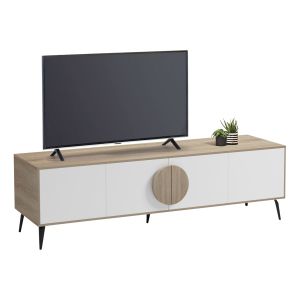 Тв шкаф Savore HM18370.11 меламин сонама-бяло 180Χ35.5Χ51HCM.
