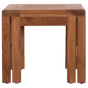 Garden square coffee table Kioto HM6383 teak in natural color 45X45X40CM.