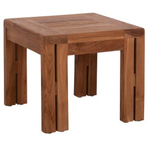 Garden square coffee table Kioto HM6383 teak in natural color 45X45X40CM.
