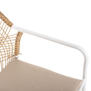 Garden table and chairs 5 pcs. Ofer HM21020 metal and aluminum 150X90CM-WHITE