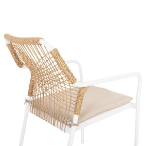 Garden table and chairs 5 pcs. Ofer HM21020 metal and aluminum 150X90CM-WHITE
