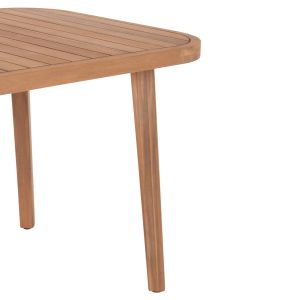 Garden table and chairs 7 pcs. Contrel HM10899.01 acacia wood in natural color-cushions in beige