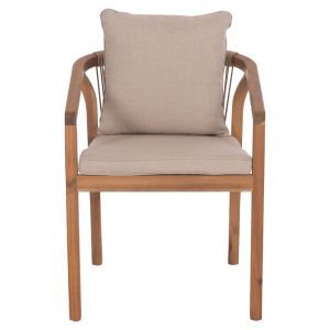 Garden table and chairs 7 pcs. Contrel HM10899.01 acacia wood in natural color-cushions in beige