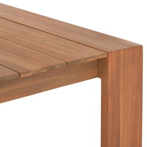 Garden table and chairs 7 pcs. Filem HM10910 acacia wood & rope in natural colors