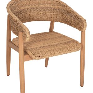 Garden table and chairs 7 pcs. Filem HM10910 acacia wood & rope in natural colors