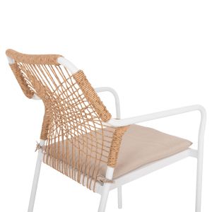 Garden table and chairs 7 pcs. Ofer HM21005.03 metal and ALUMINIUM150X90CM-WHITE