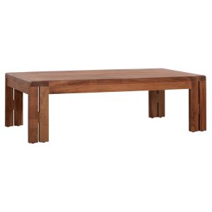 Garden rectangular coffee table Kioto HM6384 teak in natural color 130X70X40HCM.