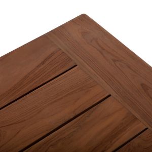 Garden rectangular coffee table Kioto HM6384 teak in natural color 130X70X40HCM.