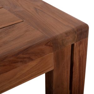Garden rectangular coffee table Kioto HM6384 teak in natural color 130X70X40HCM.