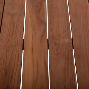 Garden rectangular coffee table Kioto HM6384 teak in natural color 130X70X40HCM.