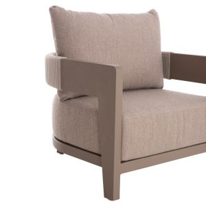 Garden set 3 pieces Absolution SM10858.02 beige aluminum cushions with sintered stone
