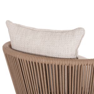 Garden set 3 pieces Lorien SM10845.01 aluminum ivory color - beige cushions