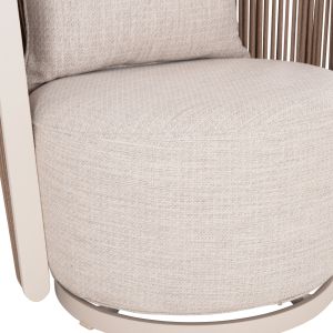 Garden set 3 pieces Lorien SM10845.01 aluminum ivory color - beige cushions