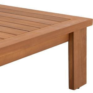 Garden set 4 pieces Mirex HM6521 acacia wood - polyester cushion covers in ecru color