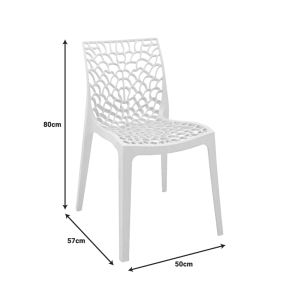 Groovy Hush cappuccino PP table and chairs set 60x60x76cm