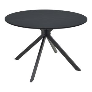 Маса Xuson черен MDF и метални крака D120x75см