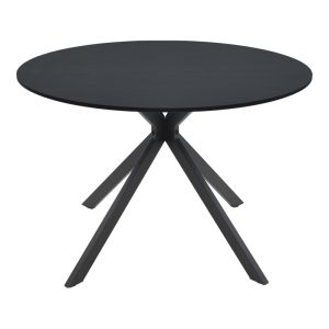 Маса Xuson черен MDF и метални крака D120x75см