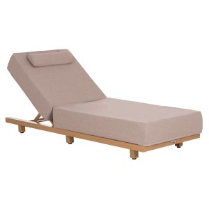 Professional chaise longue Jessie HM10714.05 aluminum cushion with heat-transferring condition, beige, 200X71X79ВСМ