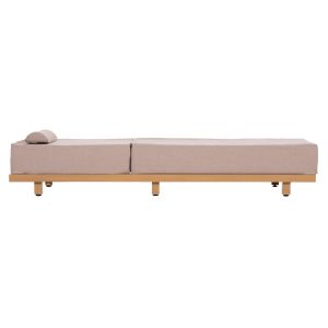 Professional chaise longue Jessie HM10714.05 aluminum cushion with heat-transferring condition, beige, 200X71X79ВСМ
