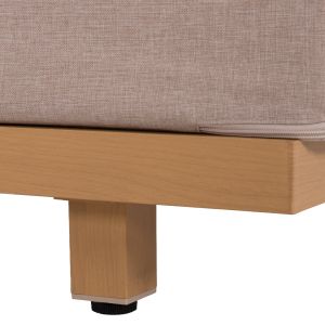 Professional chaise longue Jessie HM10714.05 aluminum cushion with heat-transferring condition, beige, 200X71X79ВСМ