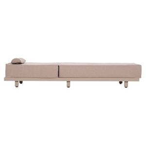 Professional lounger Jessie HM10714.04 cappuccino aluminum-beige cushion 200X71X79ВСМ.
