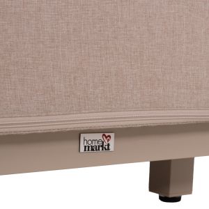 Professional lounger Jessie HM10714.04 cappuccino aluminum-beige cushion 200X71X79ВСМ.