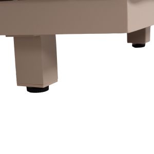 Professional lounger Jessie HM10714.04 cappuccino aluminum-beige cushion 200X71X79ВСМ.