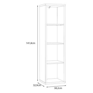 Montaro Sage bookcase, color 39X33X142 cm