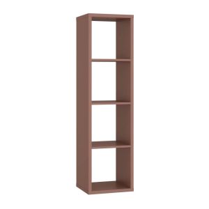 Montaro bookcase, terracotta color, 39X33X142 cm