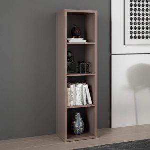Montaro bookcase, terracotta color, 39X33X142 cm