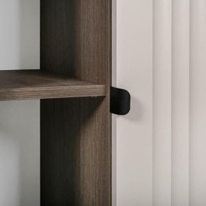 Showcase Aura 68 tobacco with cashmere color 68X40X152CM