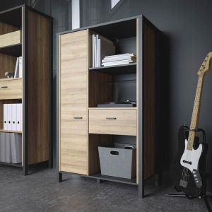 Showcase Terrano Riviera oak color 87X40X153CM