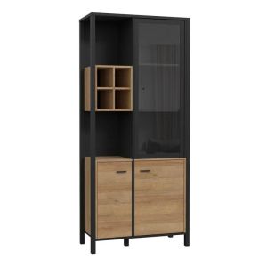 Terrano Riviera display case, Riviera oak color, 87X40X194CM