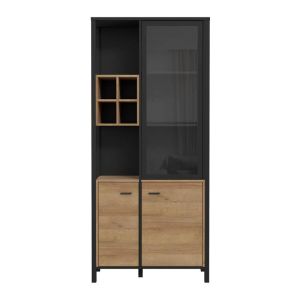Terrano Riviera display case, Riviera oak color, 87X40X194CM