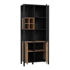 Terrano Riviera display case, Riviera oak color, 87X40X194CM