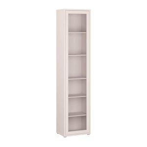 Showcase with 1 door Alice, sand color 50X35X215CM